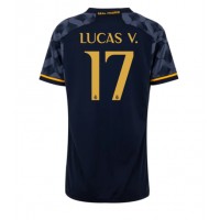 Camisa de Futebol Real Madrid Lucas Vazquez #17 Equipamento Secundário Mulheres 2023-24 Manga Curta